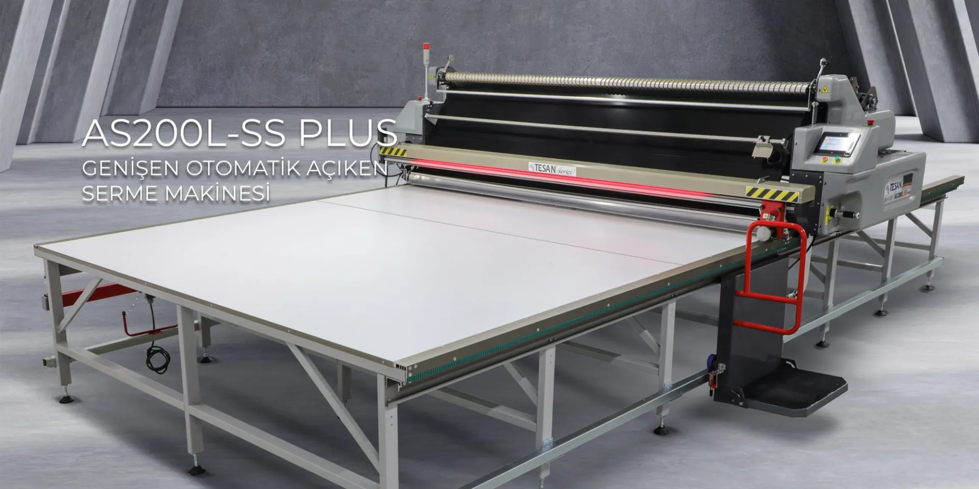 AS200L-SS PLUS – Geniş En Otomatik Açık En Kumaş Serme Makinesi