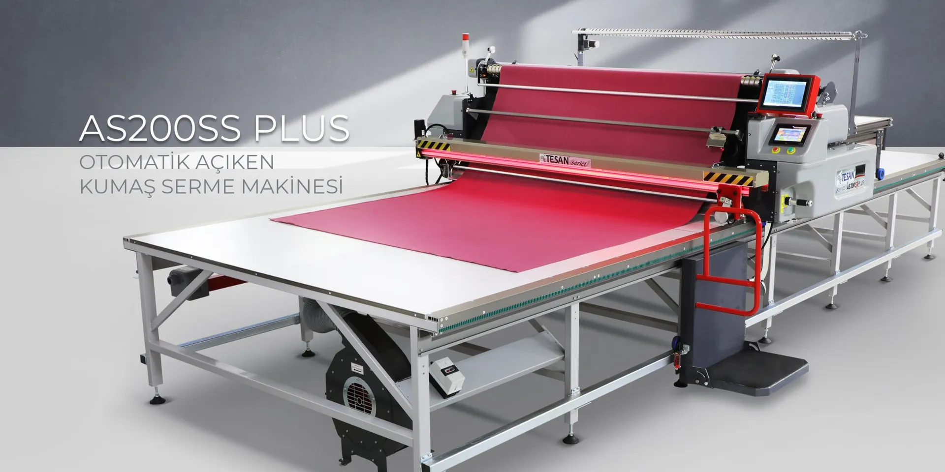 TESAN AS200SS PLUS Otomatik Açık En Kumaş Serme Makinası